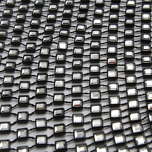 Kavatar mesh for rhinestones point back rhinestone mesh trimming in Rhinestones Fabric fashion Sew-on for  shoes clothing