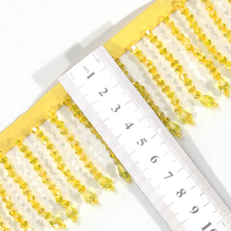 Multi-color Decorative Crystal Rhinestone Fringe Tassel Trim for Fashion Accessories Garments Design