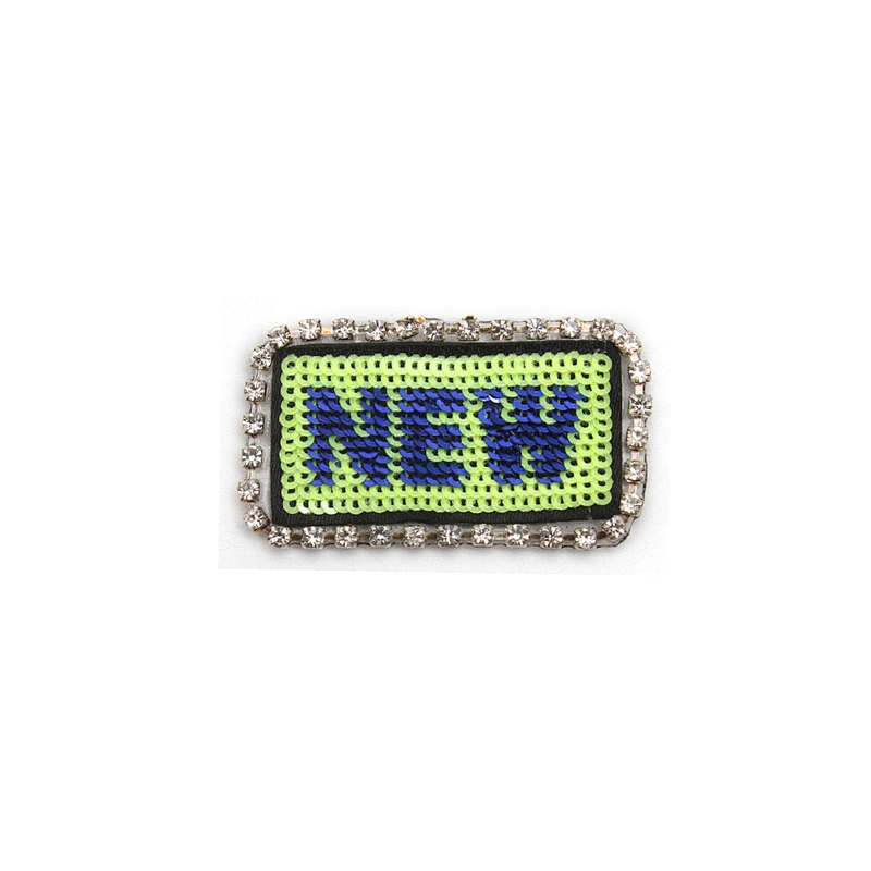 wholesale  designer badges patches cloth stickers Sew on for clothing accessories decoration 3D patch rhinestone sequin patch