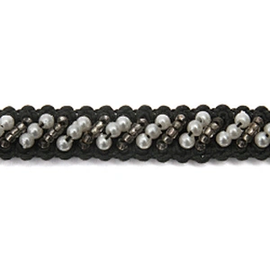 kavatar  wholesale new Handmade Bead lace Embroidered Tulle Trim wedding with Accessories Beads Crystals & Rhinestones