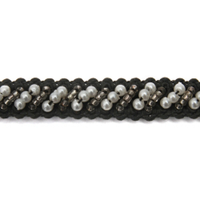 kavatar  wholesale new Handmade Bead lace Embroidered Tulle Trim wedding with Accessories Beads Crystals & Rhinestones