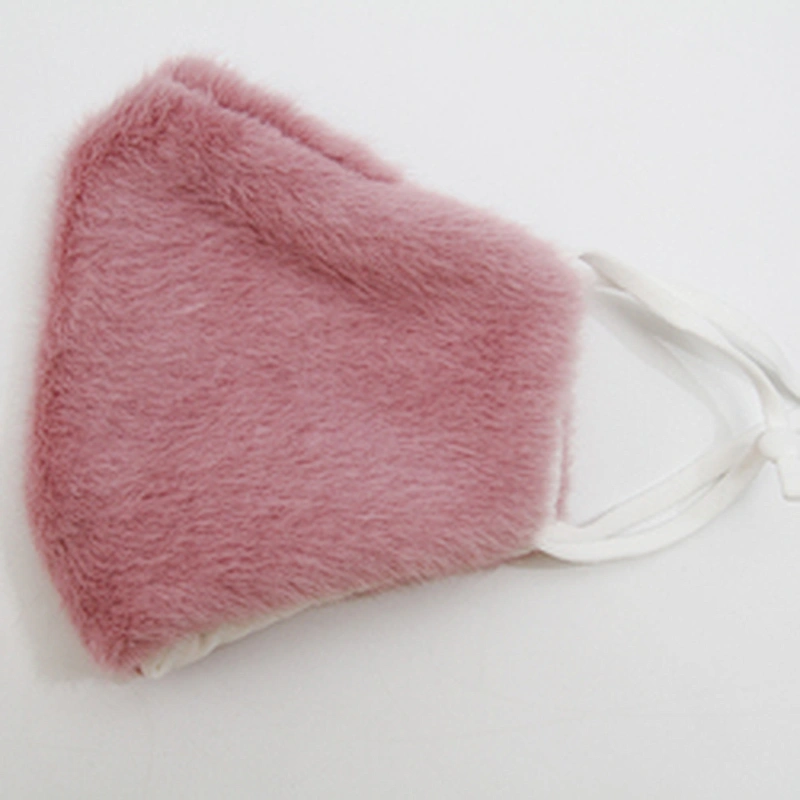 Wholesale winter furry masks warm and dust - proof temperament fashion masks