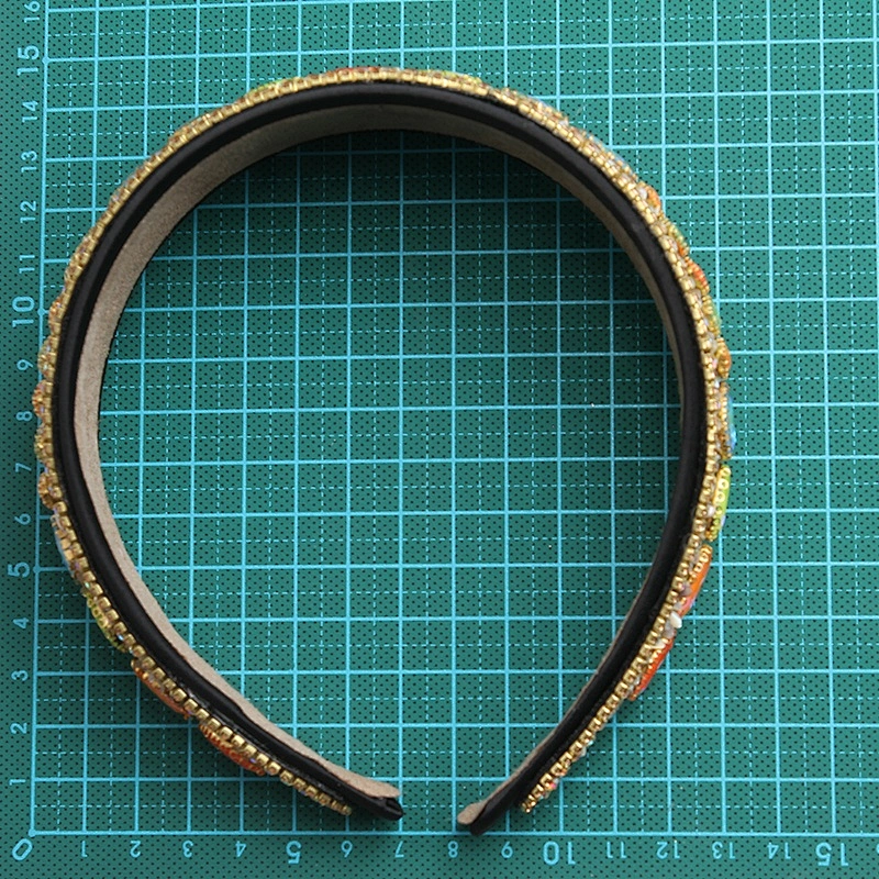 fashion ladies headbands handmade rhinestone fashion  for women use Hairbands Big headband Fashion winter headband
