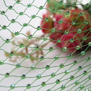 Wholesale Rhinestone Mesh crystal rhinestone mesh Fabric for rhinestone face mask bling bling crystal mesh