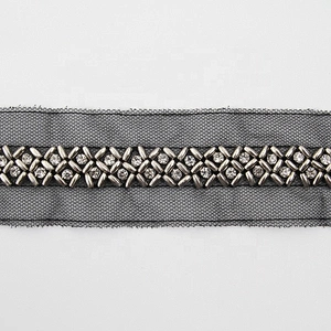 beaded  fringe sequin beaded lace trim  beads fringe