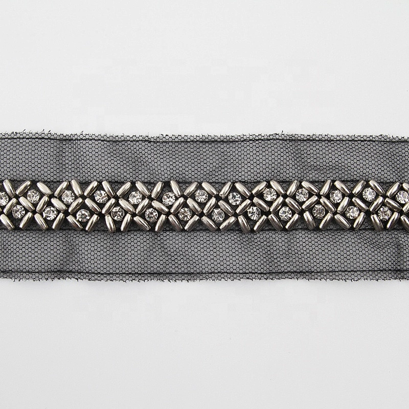 beaded  fringe sequin beaded lace trim  beads fringe