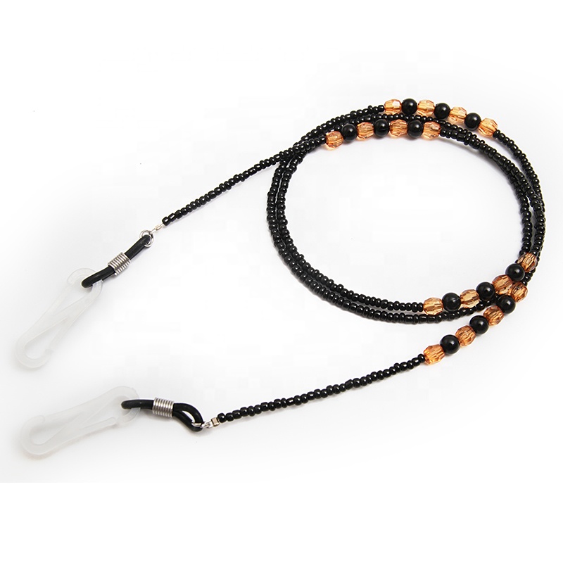 The latest trend of face masking rope custom eyewear rope string necklace beaded clothing ribbon