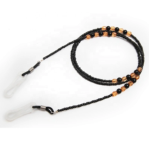 The latest trend of face masking rope custom eyewear rope string necklace beaded clothing ribbon