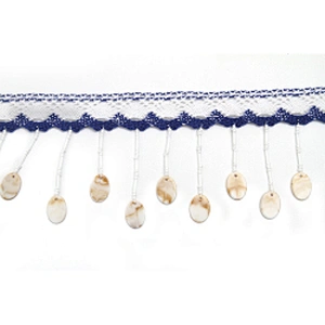 Wholesale tassels lace trim for garment rhinestone Pearl fringe tassel trimming  jute tassel trim