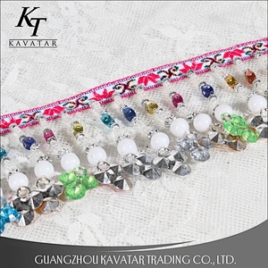 New Design Plastic Bead Fringe Trim For Decoration Curtains