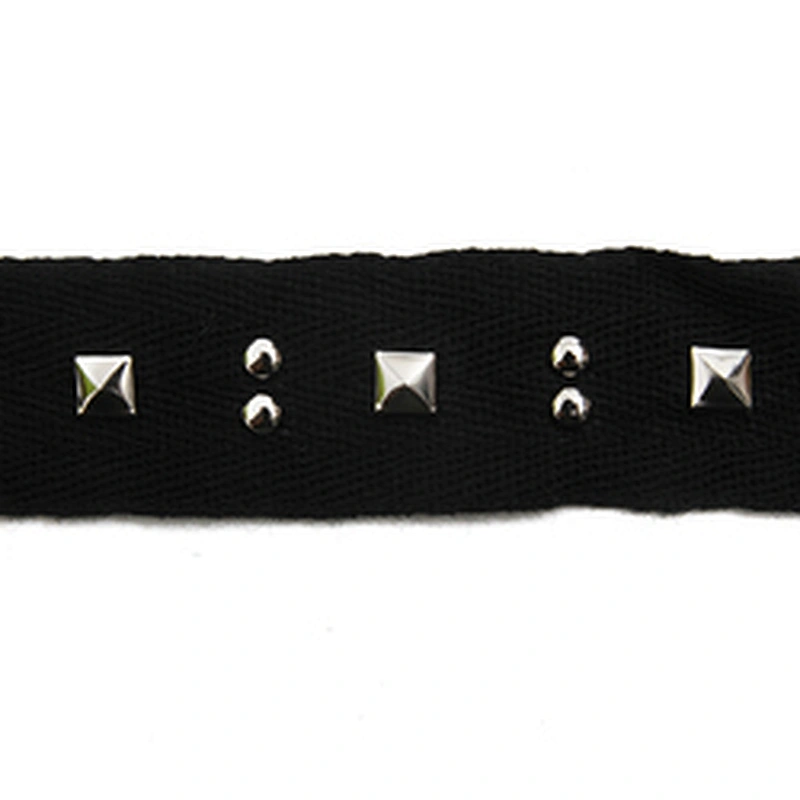 Wholesale 2.5cm Size Studs trim ribbon diy handmade costume dress sewing bead lace trim Design Rivets Trims