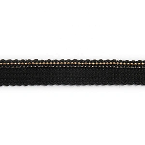 New wholesale Chain lace trim beaded 1.5 cm Sew-On  elastic lace trim Woven stretch lace trimmings for dresses