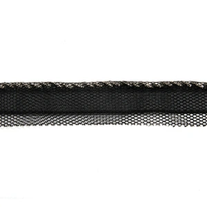 Wholesale Chain lace trim rhinestone 1.7 cm Sew-On lace trim Polyester net mesh Lace trimmings for clothes  Accessories
