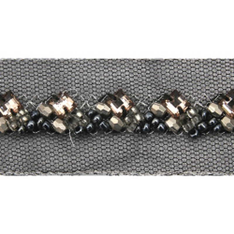 kavatar  wholesale new Handmade Bead lace Embroidered Tulle Trim wedding with Accessories Beads Crystals & Rhinestones