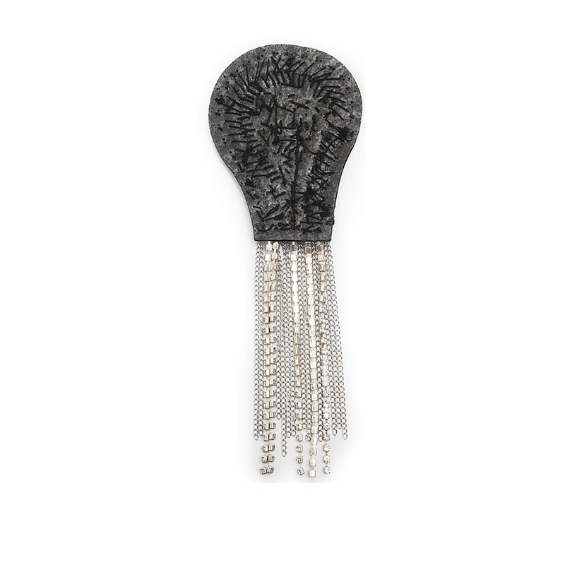 wholesale  designer badges cloth stickers Sew on for clothing accessories decoration 3D patch  rhinestone Metal Chain Tassel