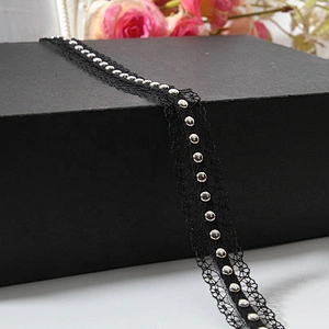 bead lace trim  beaded ribbon trim  Design Lace Trims