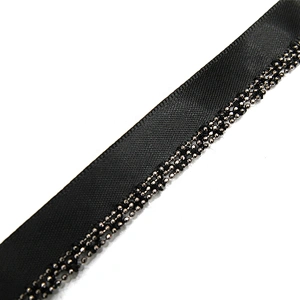 Wholesale Chain lace trim beaded 1.3 cm Sew-On lace trim Ribbons Lace trimmings for clothes Webbing Accessories