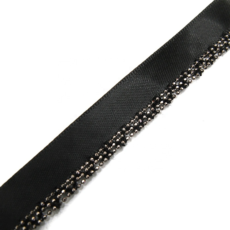 Wholesale Chain lace trim beaded 1.3 cm Sew-On lace trim Ribbons Lace trimmings for clothes Webbing Accessories