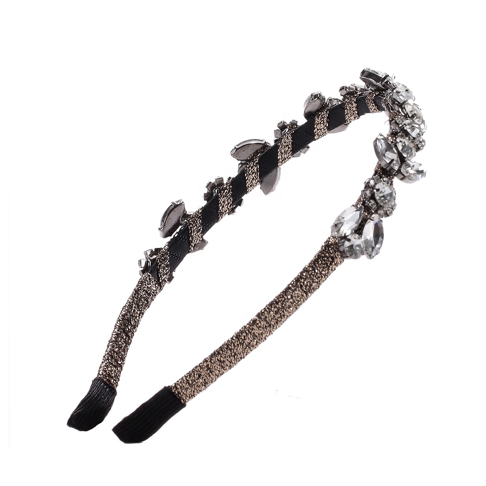 Korean version of the new rhinestone glass pearl Ins wind women headband hair clip hair accessories, hair band