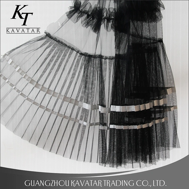 Fashion Beautiful Black Mesh Fabric Cloth Material Lace Dress African lace fabric
