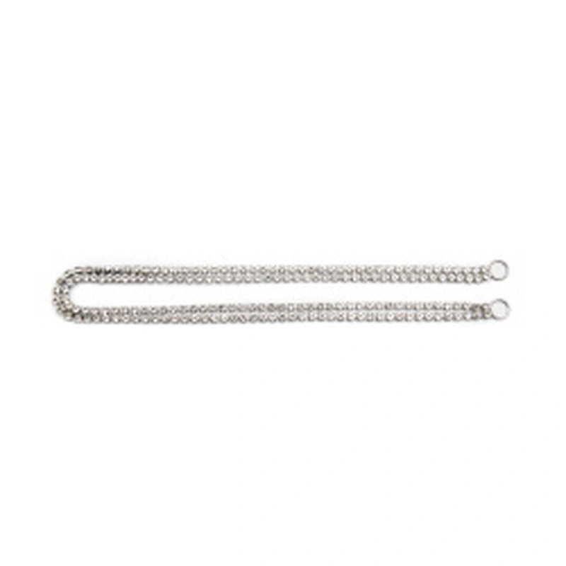 Wholesale Women Evening Party Dress Camisole  Plated Bikini Connector Rhinestone Chain Trim Bra Crystal Shoulder Strap