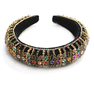 Handmade Glitter Crystal Rhinestone Wide designer headbands and durags Hairbands hair accessories headband