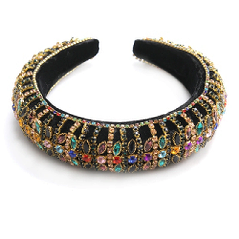 Handmade Glitter Crystal Rhinestone Wide designer headbands and durags Hairbands hair accessories headband