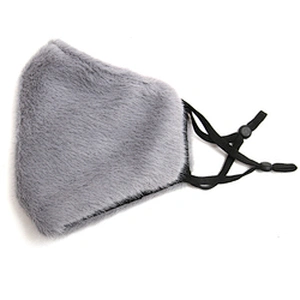 Wholesale winter furry masks warm and dust - proof temperament fashion masks