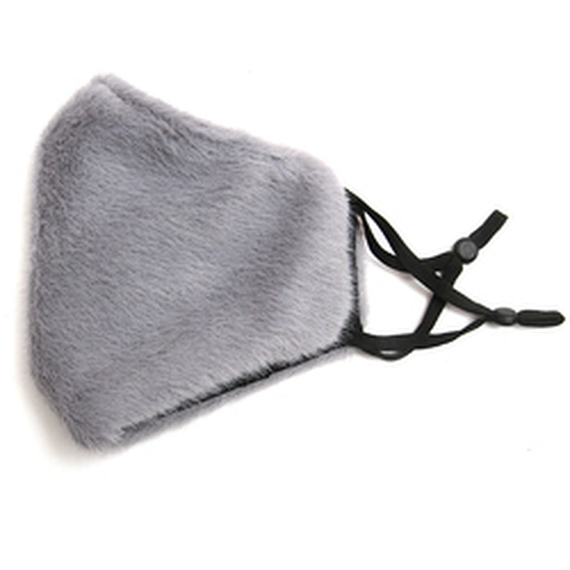 Wholesale winter furry masks warm and dust - proof temperament fashion masks