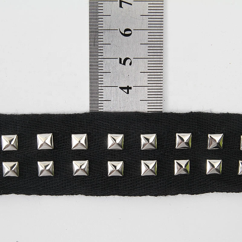 Studs trim ribbon diy handmade costume dress Shoelace Net Cord Sewing Garment Accessories trim Design Rivets Trims