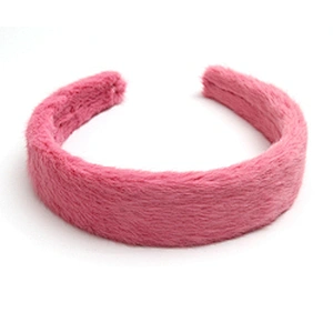 Factory sells colorful hair plush tie elastic creative fluffy fashion hair hoop woman hairband girls headbands fur headband