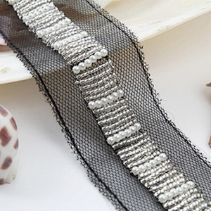 beaded trim by the yard for dresses rhinestone beaded glass trim