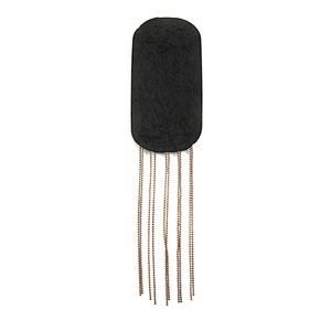 wholesale  designer badges cloth stickers Sew on for clothing accessories decoration 3D patch  rhinestone Metal Chain Tassel