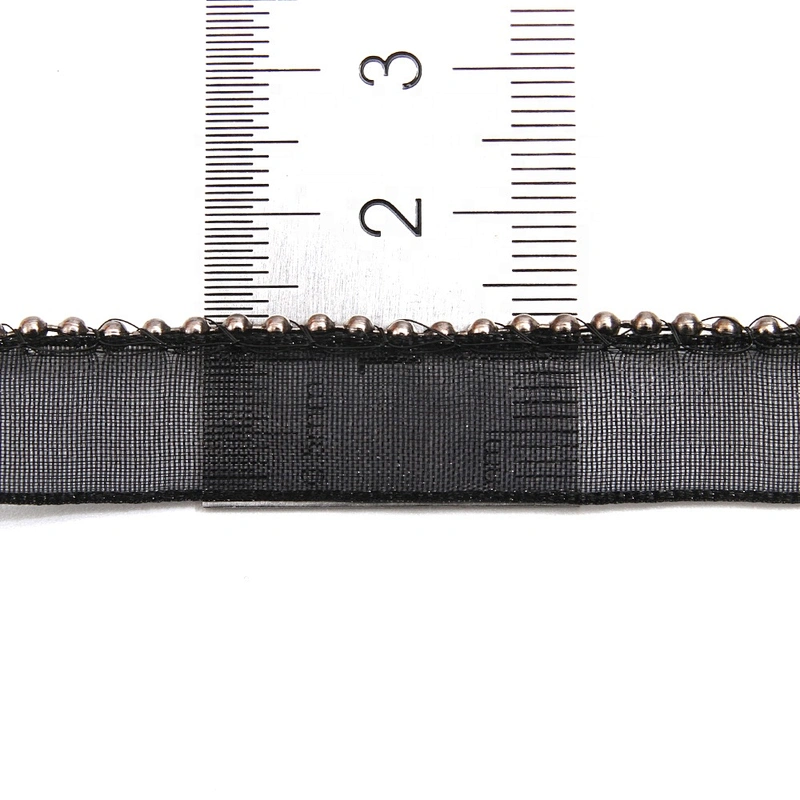 Wholesale Chain lace trim Beaded 1.3 cm Sew-On lace trim Polyester net mesh Lace trimmings for clothes  Accessories