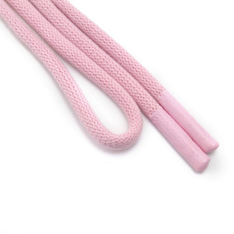 Wholesale  Cords Polyester Garment Drawstring rope Hoodie Rope flat rope Custom Garment Accessories Fashion Silicone End Tips