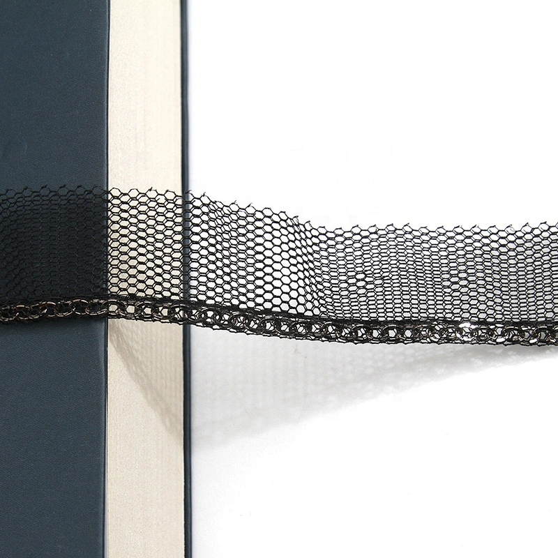 Wholesale Chain lace trim Link Chain 1.7 cm Sew-On lace trim Polyester net mesh Lace trimmings for clothes  Accessories