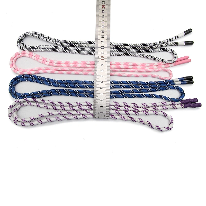 Wholesale  Cords Polyester Garment Drawstring rope Hoodie Rope flat rope Custom Garment Accessories Fashion Silicone End Tips