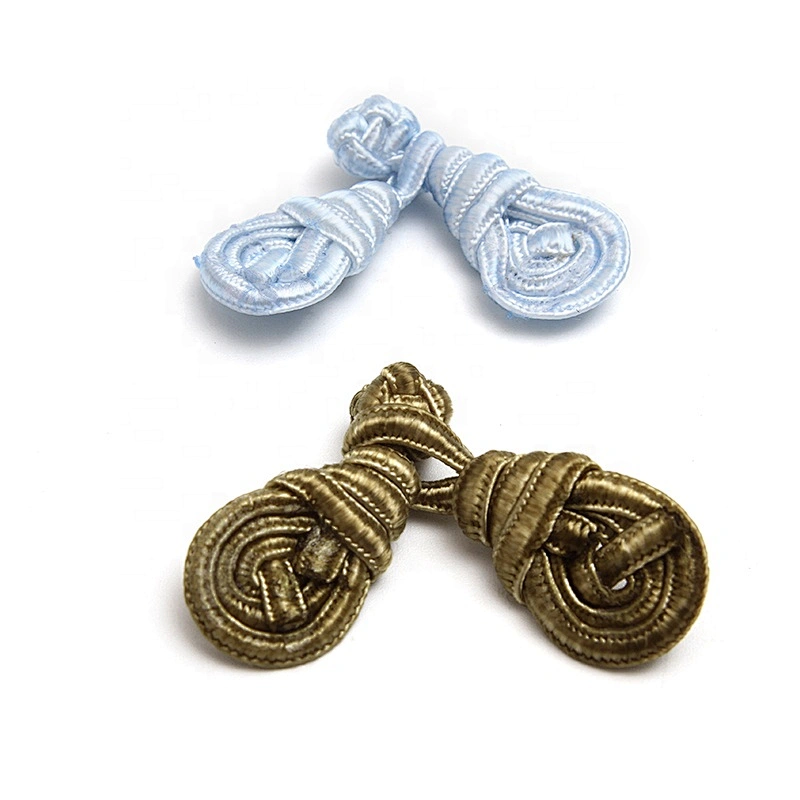Chinese knot button frog closure clasp High-end belt dress decorative buckle gold  nine hole lute plate buckle Stud Accessories