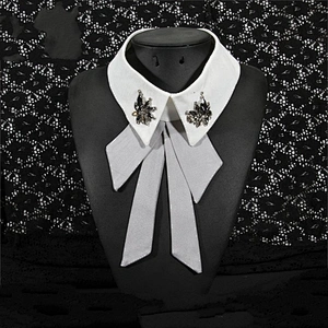 Kavatar New Arrival Rhinestone Shirt Collar For Decoration Women Clothes