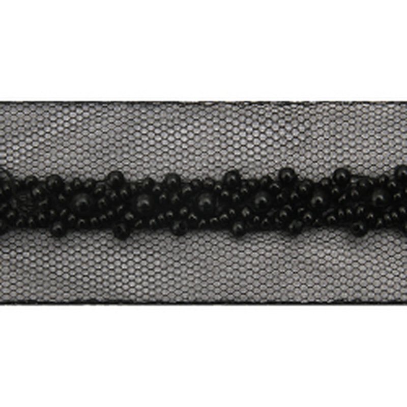 kavatar  wholesale new Handmade Bead lace Embroidered Tulle Trim wedding with Accessories Beads Crystals & Rhinestones