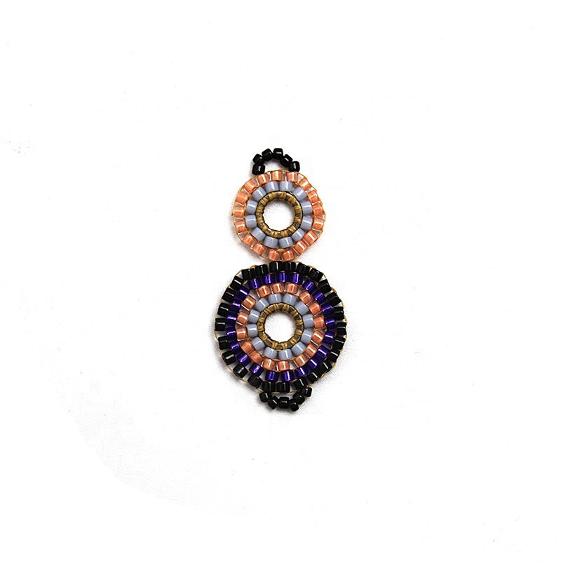 Christmas Cherry Flower Decorative Sew on Rhinestone Beaded Patches Wholesale patches for clothing