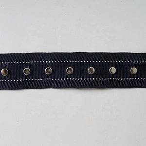 Rivet beaded ribbon trim lace fabric  diy handmade costume dress sewing Studs beads lace trim