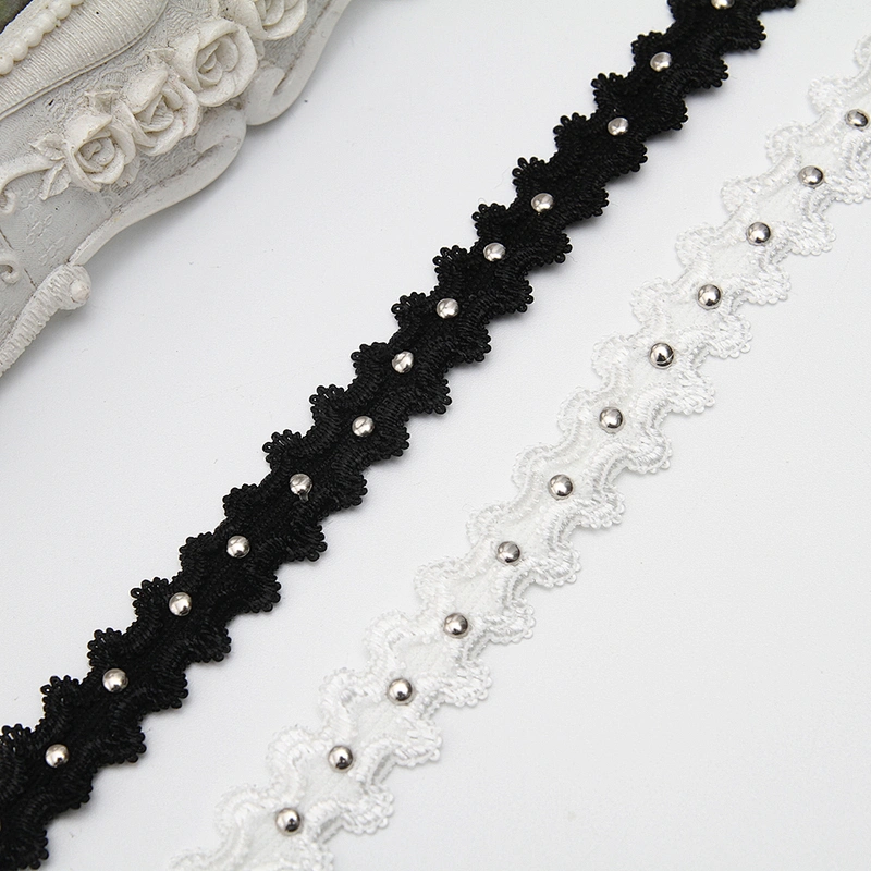 wholesale garment rivets Trimming lace trim fabric Design rivets for bags fashion custom crystal flat rivet studs