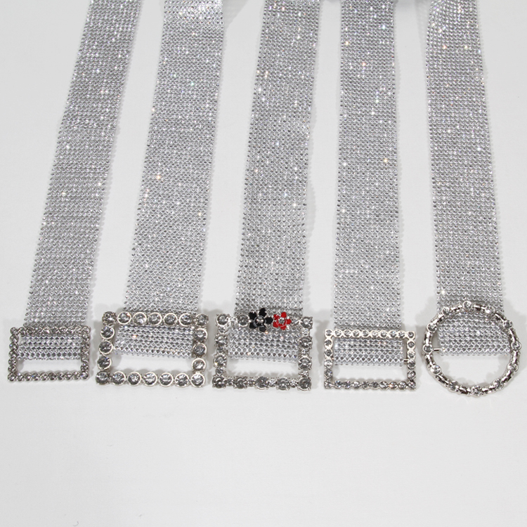 Fashion Accessories Buckle Rhinestone Waist Belt for Women rhinestone belt women