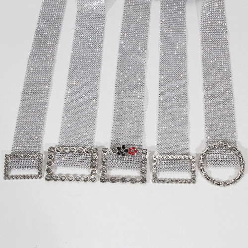Fashion Accessories Buckle Rhinestone Waist Belt for Women rhinestone belt women
