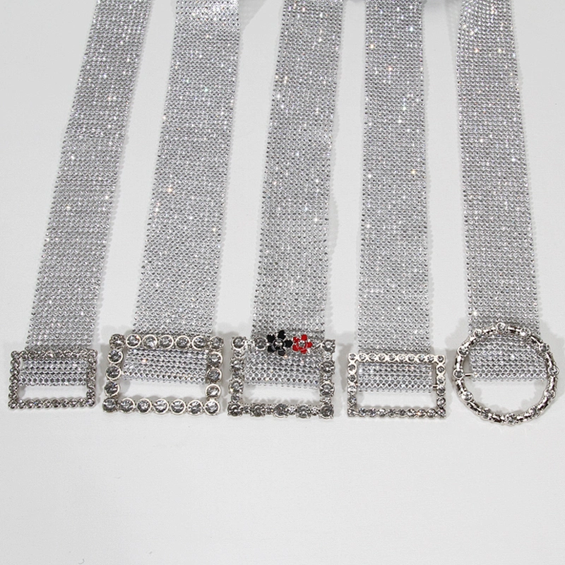 Fashion Accessories Buckle Rhinestone Waist Belt for Women rhinestone belt women