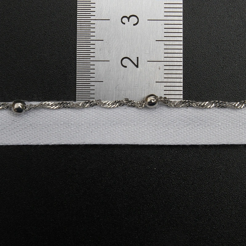 Wholesale Chain lace trim beaded 1.1 cm Sew-On lace trim Woven herringbone tape lace trimmings for clothes
