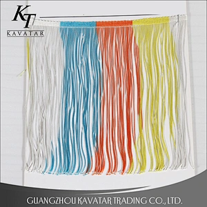 Fashion new design colorful long tassel fringe trim for dress