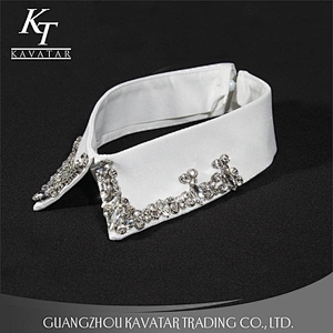 wholesale New fashion neck design collar for stand collar with crystal rhinestone for women clothing Neck Collar Trim