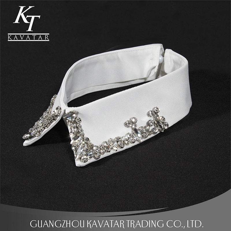 wholesale New fashion neck design collar for stand collar with crystal rhinestone for women clothing Neck Collar Trim
